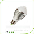 Customized 3w 5w 7w 9w e27 led PIR sensor light bulb